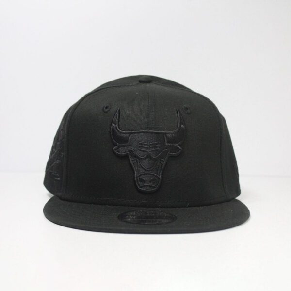 gorra new era 9fifty chicago bulls total negra
