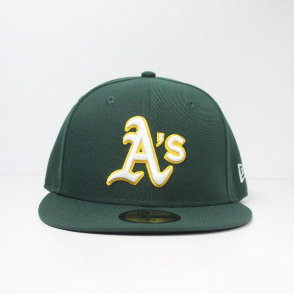 gorra new era 59fifty oakland athletics verde oscuro
