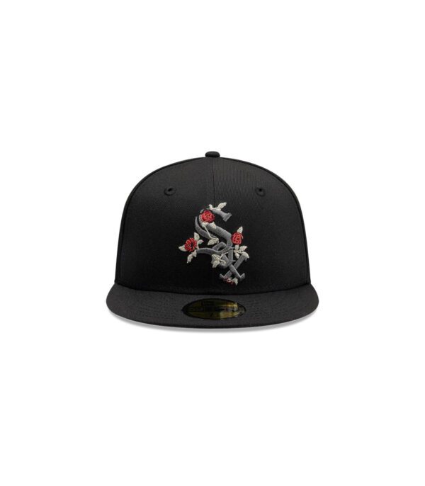 Gorra 59Fifty MLB Chicago White Sox Gothic Flowers Negro