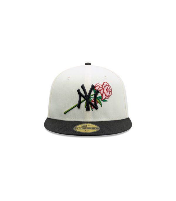 Gorra 59Fifty MLB New York Yankees Pink Rose Blanco